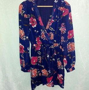 Used Lulu's Longsleeve Floral Print Dress